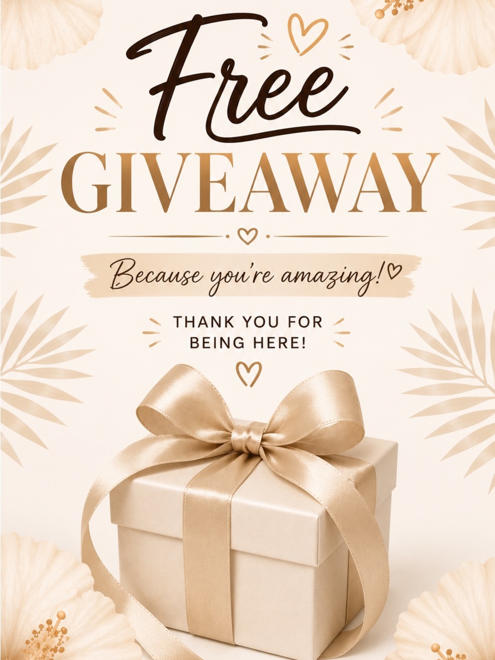 ✨GIVEAWAY ITEMS ✨ During Live Show ONLY